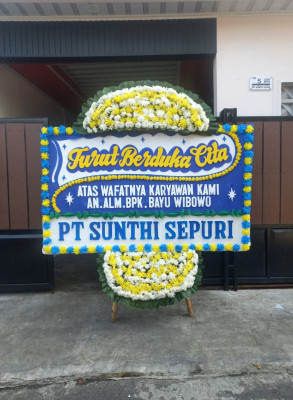 Papan Bunga Duka di Banyuke Hulu